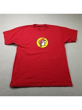Bucee's T-Shirt Size XL Red Travel Stop Convenience Store Short Sleeve